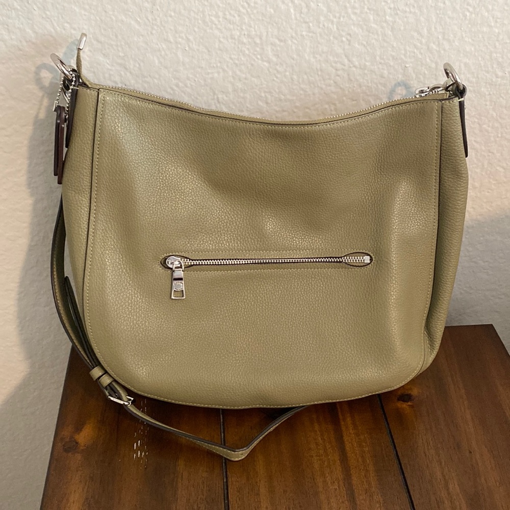 Coach olive colored bag